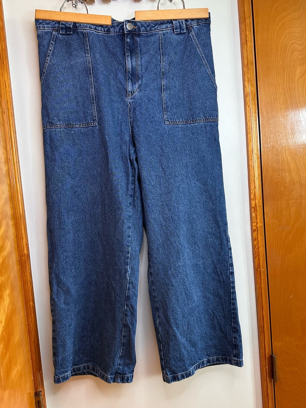 Lucy & Yak - Dolores Wide Leg denim jeans - Size 42, US 18 - Organic Cotton